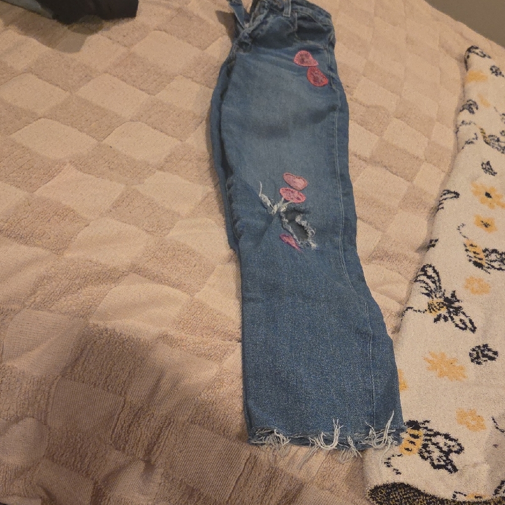 Old Navy Blue Jeans with Pink Details